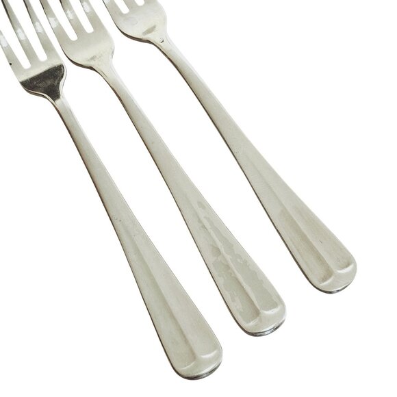 3 Barclay Geneve Oyster Bay Cocktail Seafood Fork 5.5" stainless steel MCM minim - Picture 2 of 10